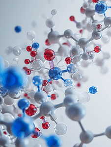 分子模型的三维图科学医疗