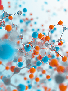 分子模型的三维图科学医疗