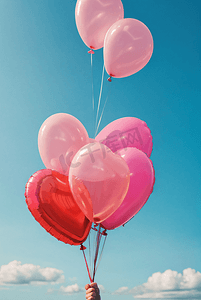 粉色情人节气球配图7高清图片