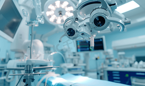 手术室设备摄影照片_手术室的现代化设备神经外科医疗器械