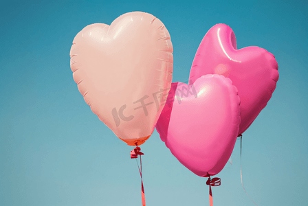 情人节浪漫爱心气球摄影图6