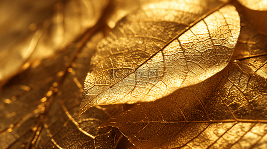 金色叶子背景背景图片_金色叶子质感纹理背景5