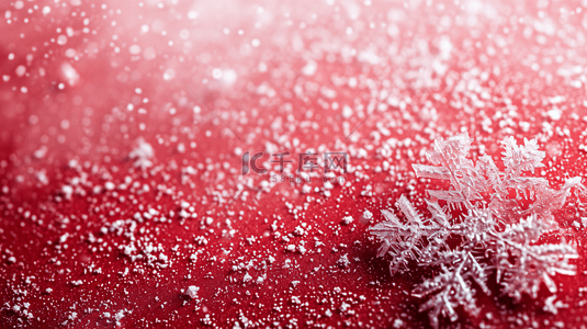 节日红色雪花背景8