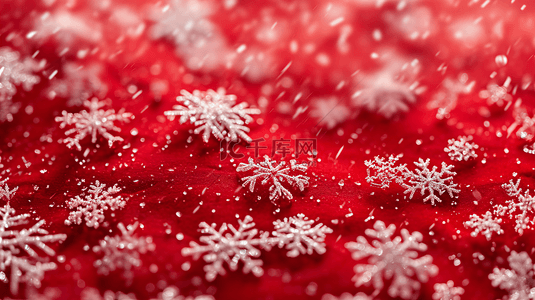 红色雪花圣诞背景图片_节日红色雪花背景5