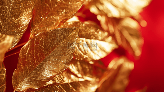 金色叶子背景背景图片_金色叶子质感纹理背景10