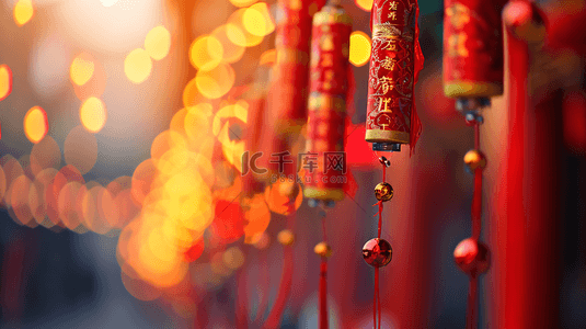 节日喜庆红色中国背景图片_春节红色鞭炮主题背景1