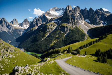 山顶山脉摄影照片_自然风景 阿尔卑斯山 瑞士 冬季景观 山顶山脉 山区景观 山景观 自然景观 瑞士自然 徒步旅行山 AI作品 AIGC AI绘画 AI高清图片