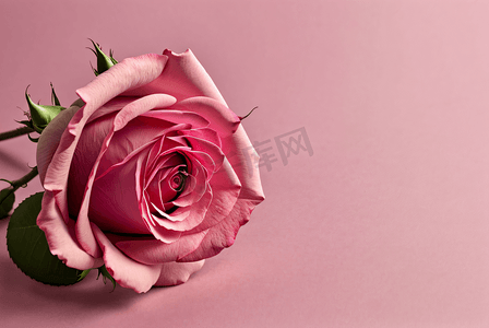 情人节粉色玫瑰花摄影图片2