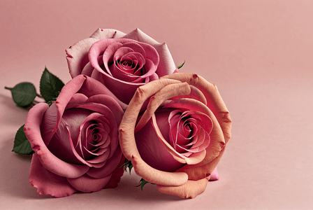 情人节粉色玫瑰花摄影图0