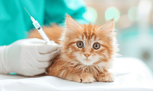 宠物猫咪打疫苗