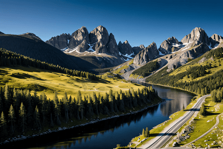 自然风景 阿尔卑斯山 瑞士 冬季景观 山顶山脉 山区景观 山景观 自然景观 瑞士自然 徒步旅行山 AI作品 AIGC AI绘画 AI照片
