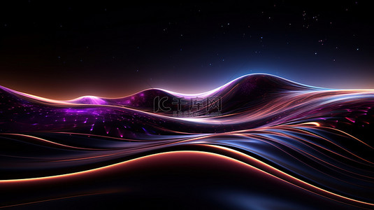 星空金色背景背景图片_流线向前延伸深星空紫色背景素材