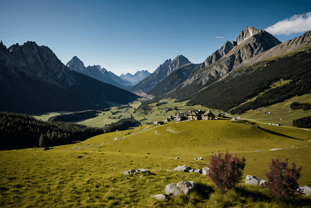 阿尔卑斯山脉风景摄影照片9
