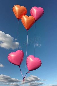 爱心公益墙摄影照片_情人节浪漫告白气球摄影图5