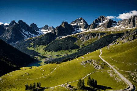 唯美阿尔卑斯山风景图片5
