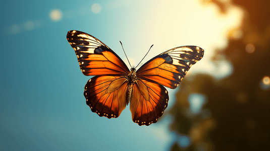 空中飞舞的蝴蝶摄影8