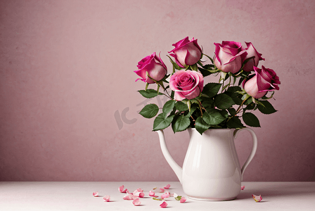 520摄影照片_情人节粉色玫瑰花摄影图9