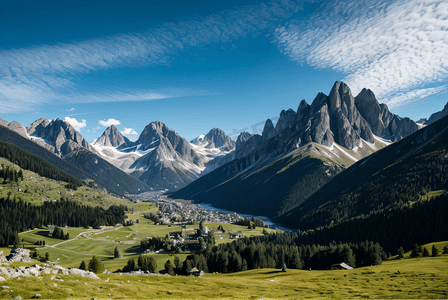 巍然挺拔的阿尔卑斯山风景图片9