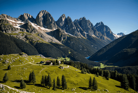 阿尔卑斯山脉风景摄影图片9