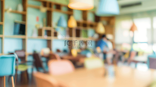 简约朦胧温馨下午茶餐厅的背景图8