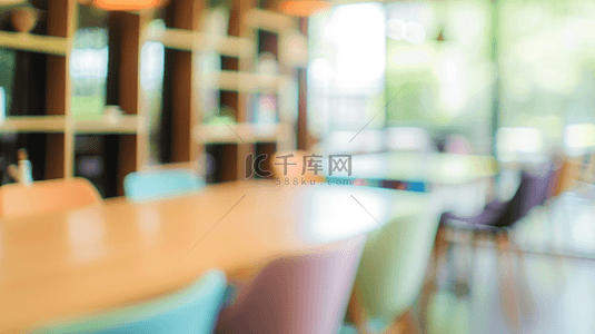 简约朦胧温馨下午茶餐厅的背景图3