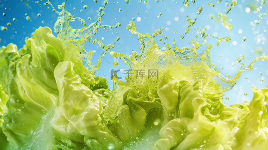 生鲜背景素材背景图片_新鲜的蔬菜水花飞溅背景素材