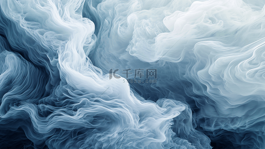 蓝色画风背景图片_蓝色渐变朦胧晕染气雾的背景图13