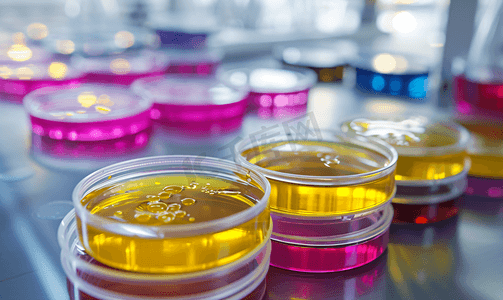 链球菌摄影照片_实验室传染病培养皿