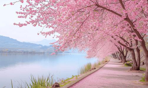 樱花节中国风摄影照片_西湖樱花浪漫