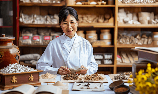 中医馆的女中医形象