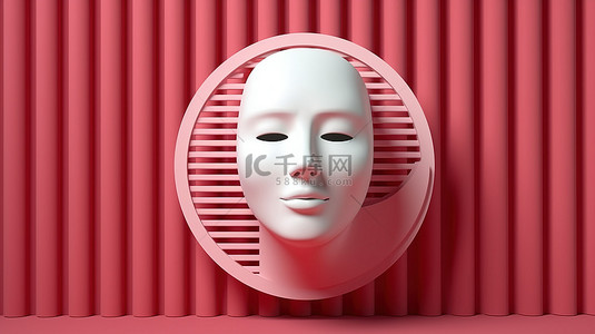 禁止坐船背景图片_强制执行无口罩政策禁止进入的标志的 3D 渲染