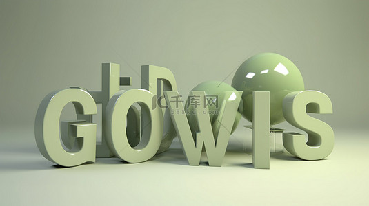 关联版式背景图片_浅绿橄榄色和灰色的 3D 现代版式中的正能量