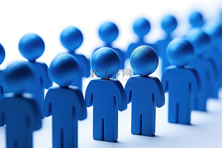 蓝色圆点人是该企业的领导者和经理之一