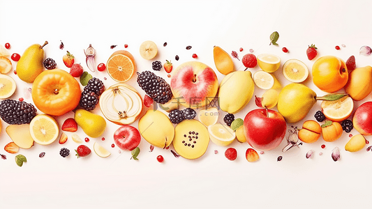 水果缤纷夏日插图