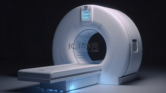 磁共振扫描背景图片_磁共振成像 mri 机的 3d 渲染