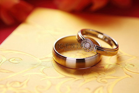 中国结婚戒指结婚卡