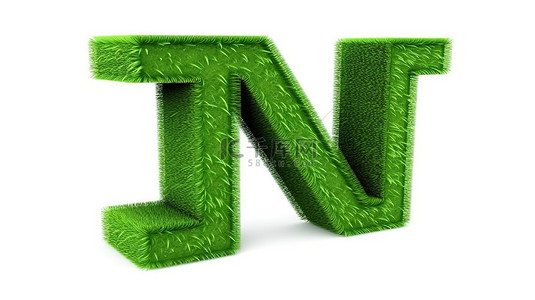 abc理论背景图片_3d 渲染的 abc 字母中的孤立绿草字母表