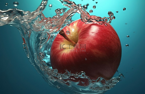 一个苹果的饮用水