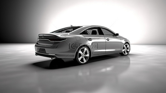 适合专业和家庭使用的宽敞轿车的 3D 插图