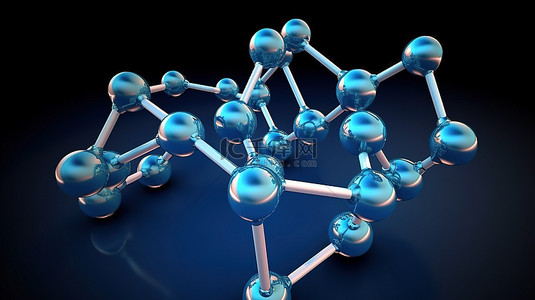瞬干胶 2-氰基丙烯酸辛酯 3D 分子结构