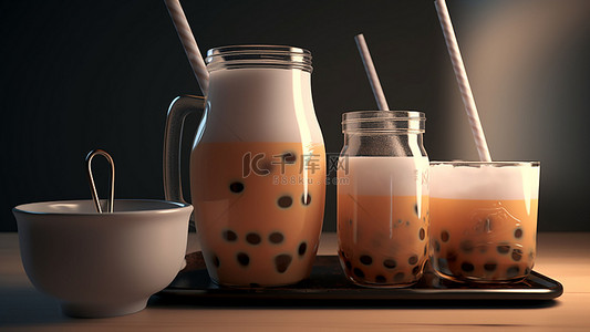 奶茶果汁背景图片_奶茶甜品饮料