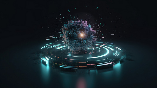 3d tiktok app logo背景