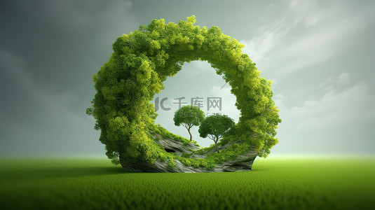 地球背景背景图片_生态友好的环境 3D 渲染概念，具有充足的文本空间
