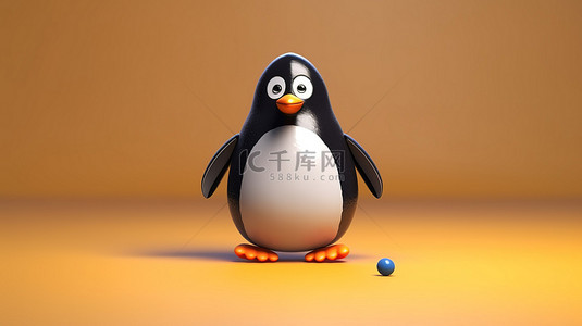 游游戏背景图片_肥胖企鹅在爆炸性 3d 中打乒乓球
