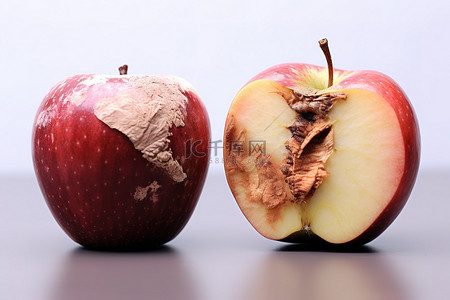 一个苹果 半个苹果