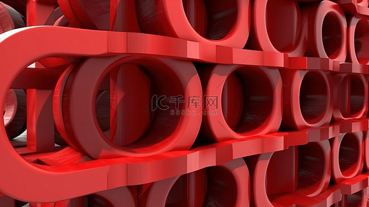 红色游乐场背景图片_儿童红色等距单色游乐场物体由汽车轮胎制成的 3D 渲染攀爬板