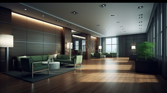 白褐色背景图片_3D 渲染中的简约酒店房间