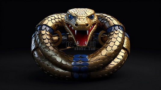 用嘶嘶作响的 3D 蛇蛇线圈保护您的加密货币，谨防危险袭击