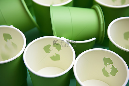 环保利用背景图片_如何回收纸杯 回收再利用