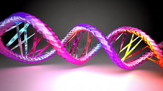 遗传背景图片_3D分子螺旋揭开遗传生物技术的秘密